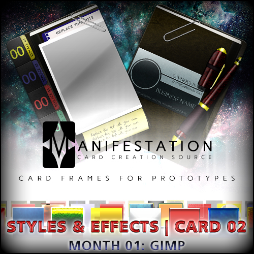 Card Game Design Template 02 Gimp