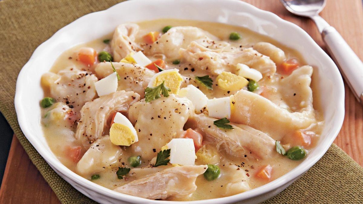 Slow cooker chicken and dumplings