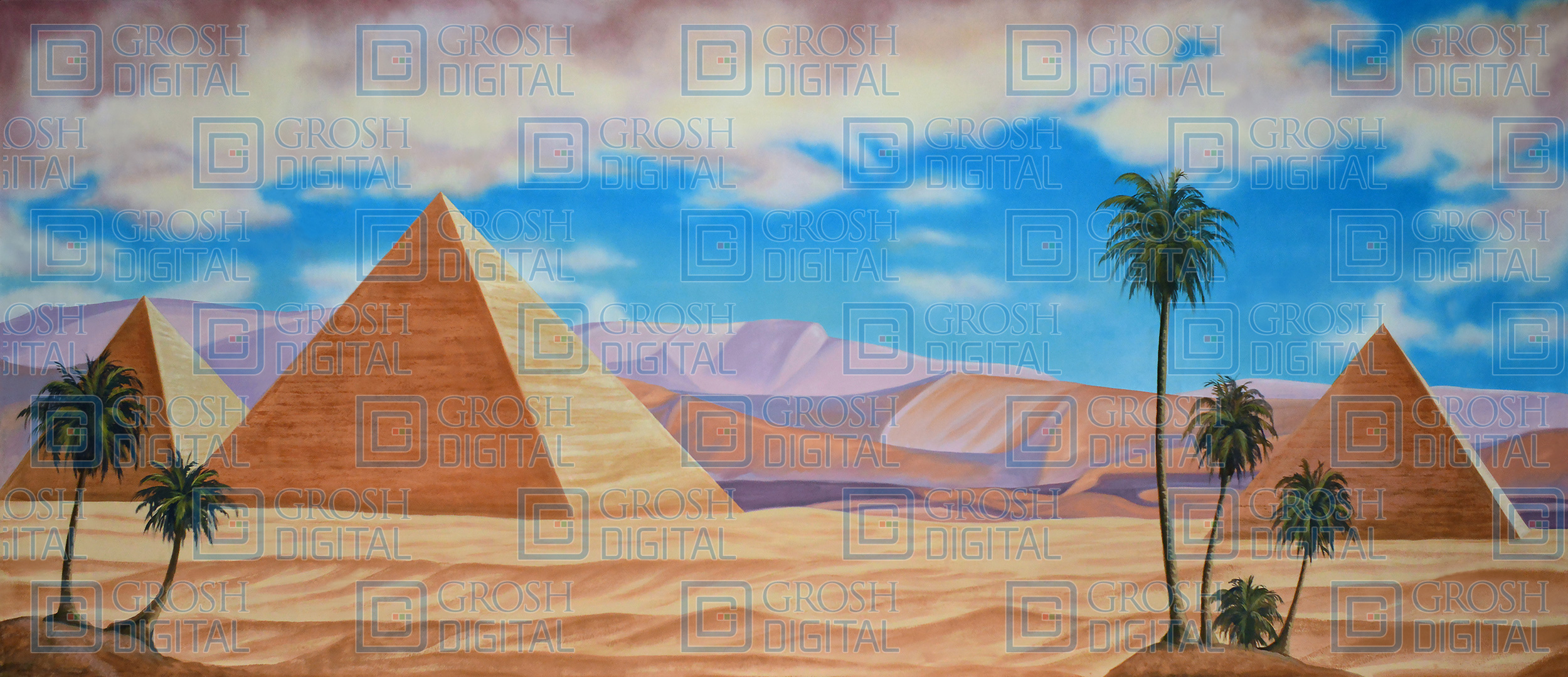 The profound contrast between the riverine landscape abounding with . Egyptian Landscape With Pyramids Projected Backdrops Grosh Digital