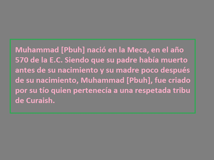 Ppt Quien Es El Profeta Muhammad Pbuh 1 Powerpoint Presentation Free To Download Id 3ca6ad Mgixz