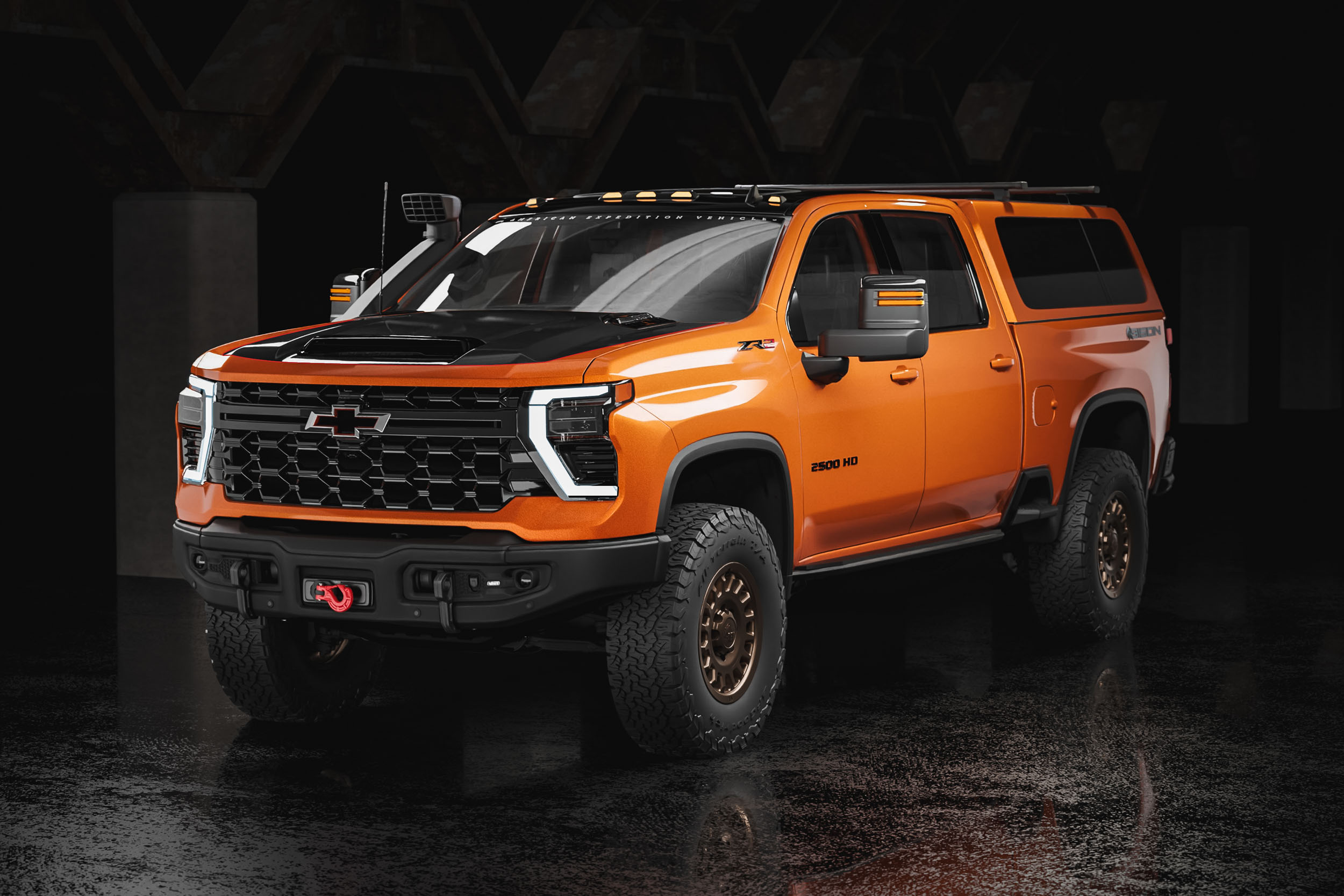 【OLYMPIC】23 Silverado 792M-HS Rare Bison: AEV Tangier Orange Chevy Silverado HD ZR2 | GearJunkie