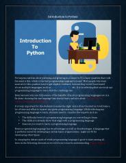 Ppt Introduction To Python Powerpoint Presentation Free To Download