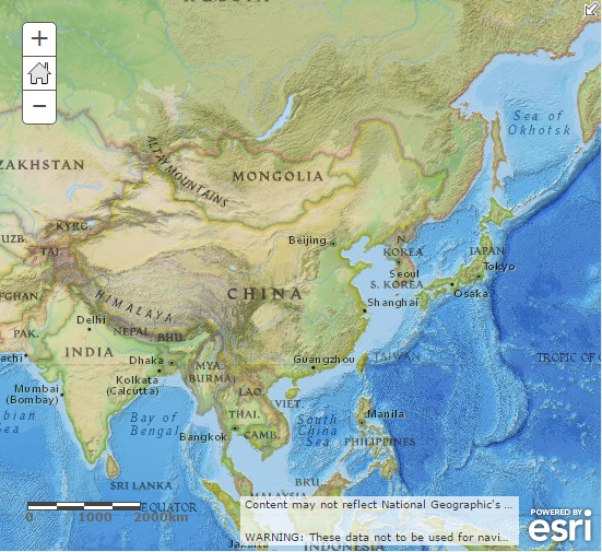 East Asia Geography Map E Asia Thumb 