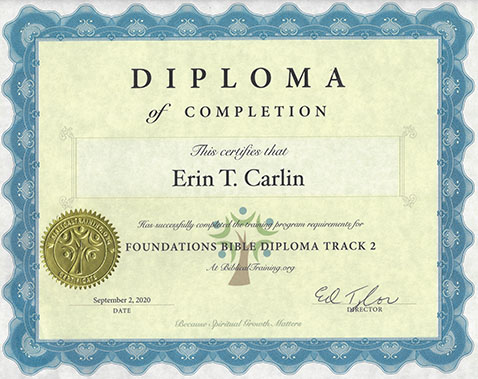 You can go for once you have gotten your certificate for completion. Free Online Bible Classes Foundations Bible Certificate