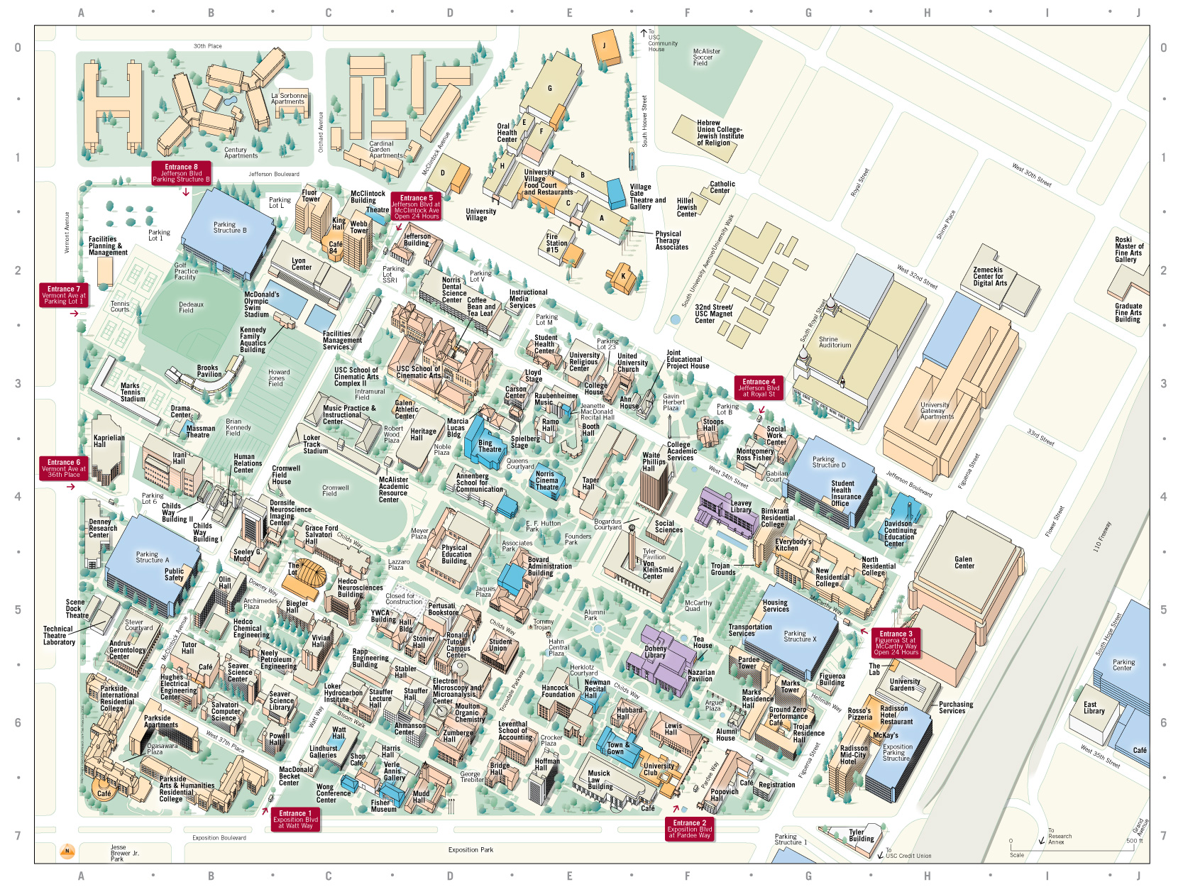 Usc Campus Map Maps And Google Eric Stoller.