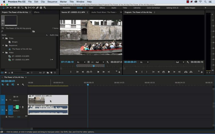 Harness the Power of the Alt Key in Premiere Pro