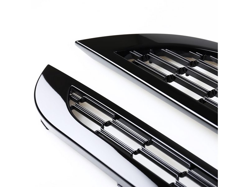 @ mini cooper 01-06 r50 r53 r53 mesh grille grill painted black jcw