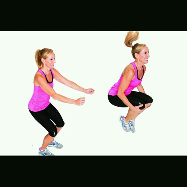 Lifting weights is often about the challenge: Tuck Jumps - Exercise How-to - Workout Trainer by Skimble