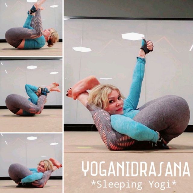 🥨🧘‍♀️yoganidrasana🧘‍♀️🥨(legs behind head pose)🔓 🌟 hs