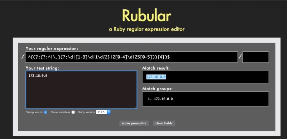 How to Validate IP Addresses Using Regular Expressions in Ruby