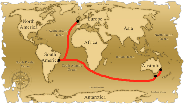 British Of Australia Timeline Timetoast Timelines First Fleet Map 