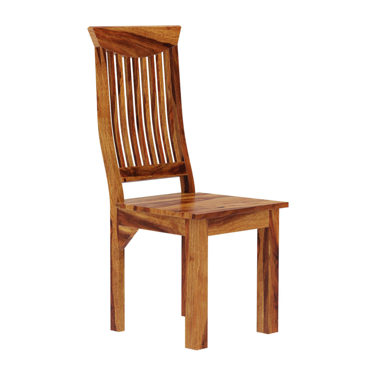 Idaho Modern Solid Wood Contemporary Wave Back Ergonomic Dining Chair