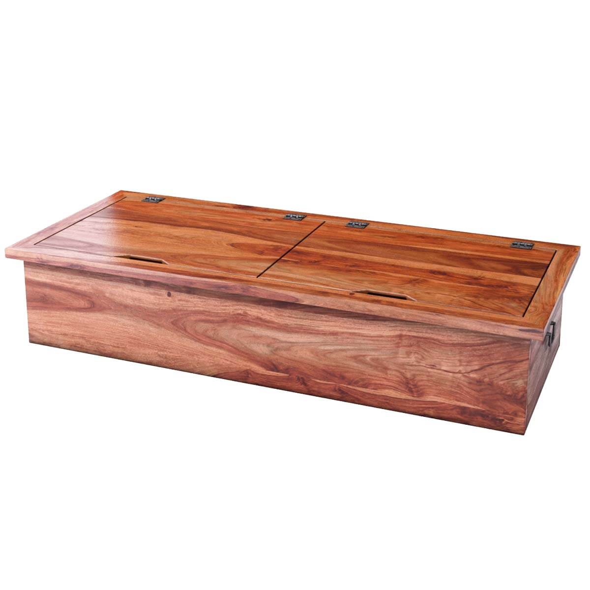 Delaware Solid Wood Coffee Table Storage Trunk