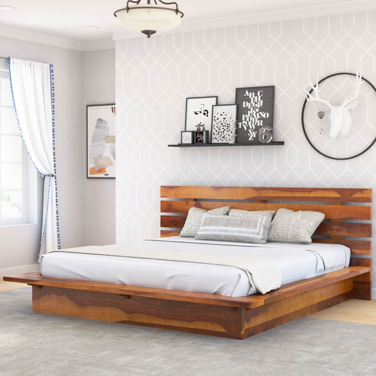 Flagstaff Handcrafted Solid Wood Platform Bed