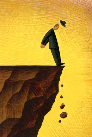 Man Falling Illustration