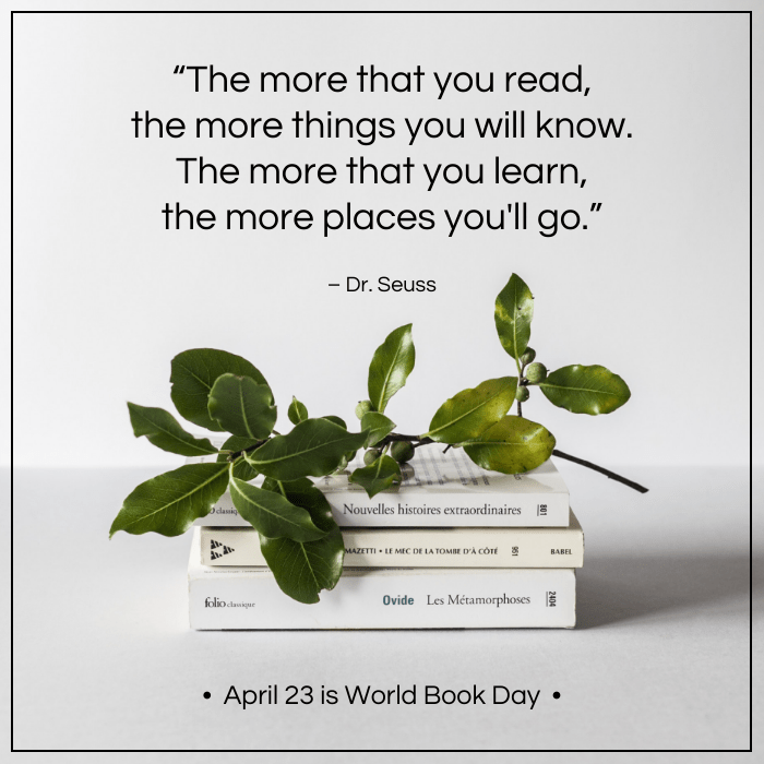 Simple Quote World Book Day Instagram Post Template