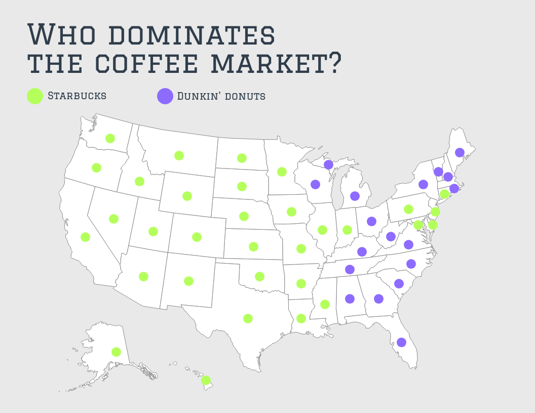 Dunkin US Map Your Guide To Americas Favorite Doughnuts Ff293eac B56a 4166 8b50 