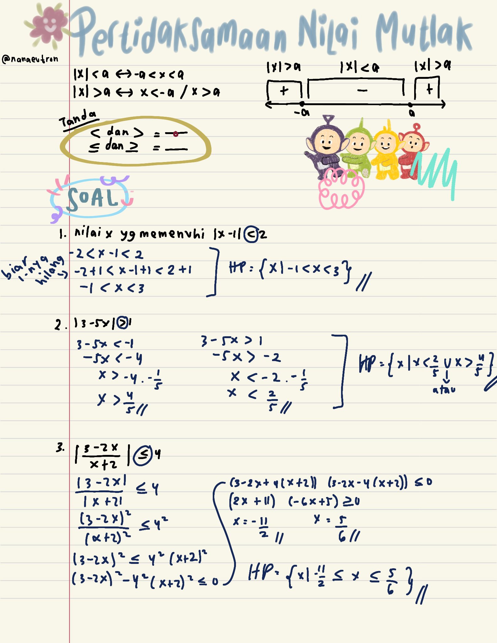 Matematika123.com_ nilai mutlak, kumpulan soal matematika tingkat sma,. Ambisnotes Kelas 10 Matematika Persamaan Dan Pertidaksamaan Nilai Mutlak Ambisnotes