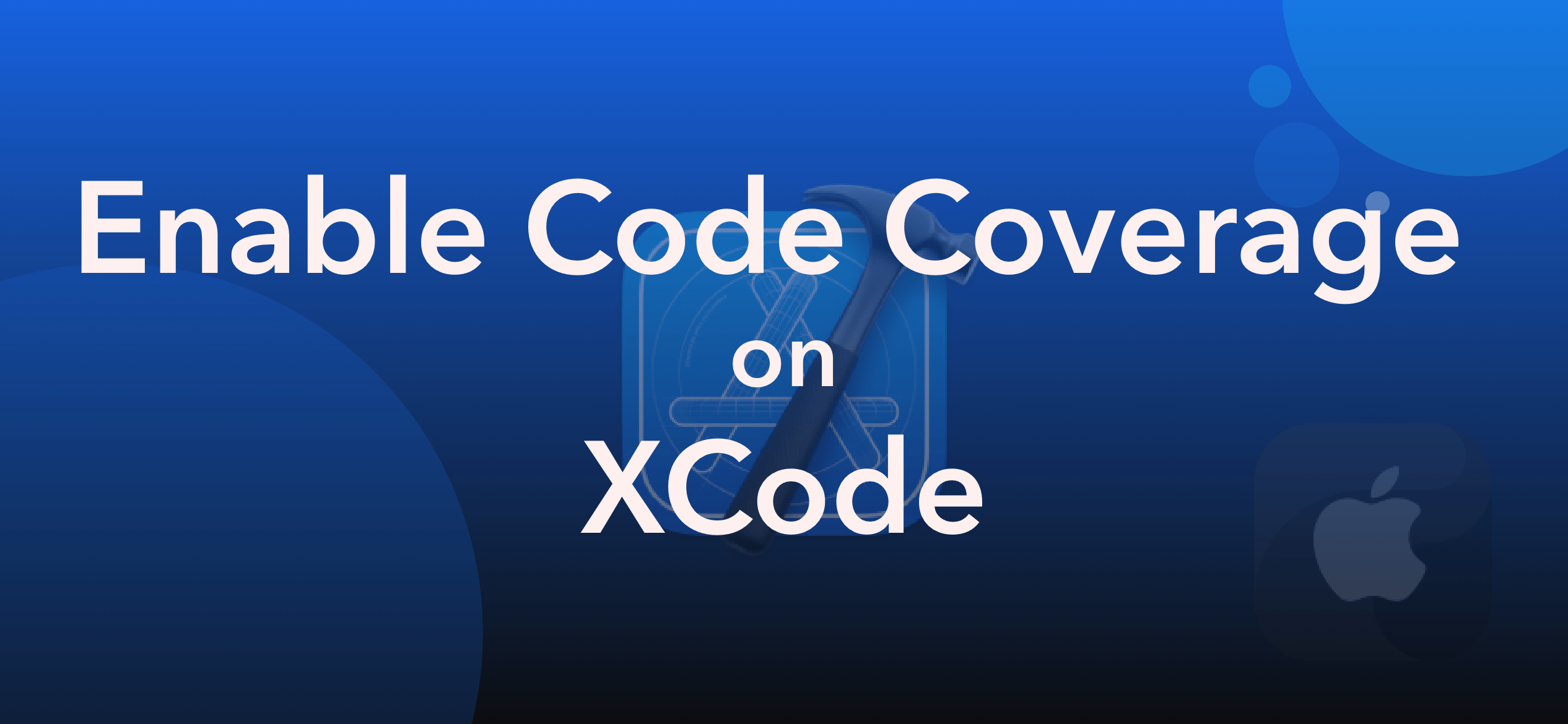How to enable UT Coverage on Xcode? techover.io