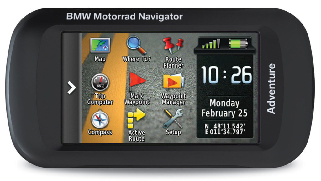 Gps for two wheels: bmw motorrad navigator adventure