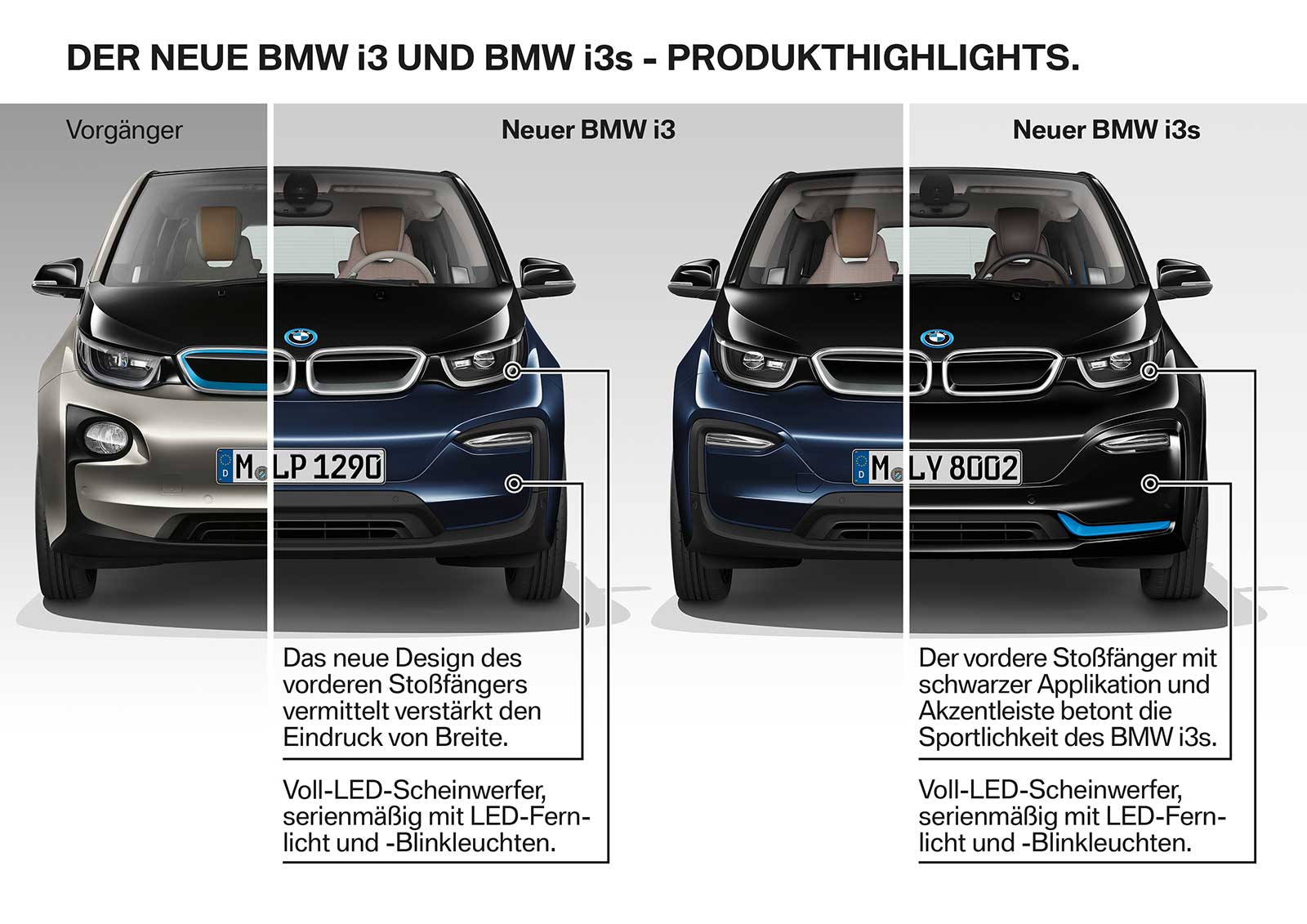 Comparison: 2017 bmw i3 vs 2018 bmw i3 & i3s