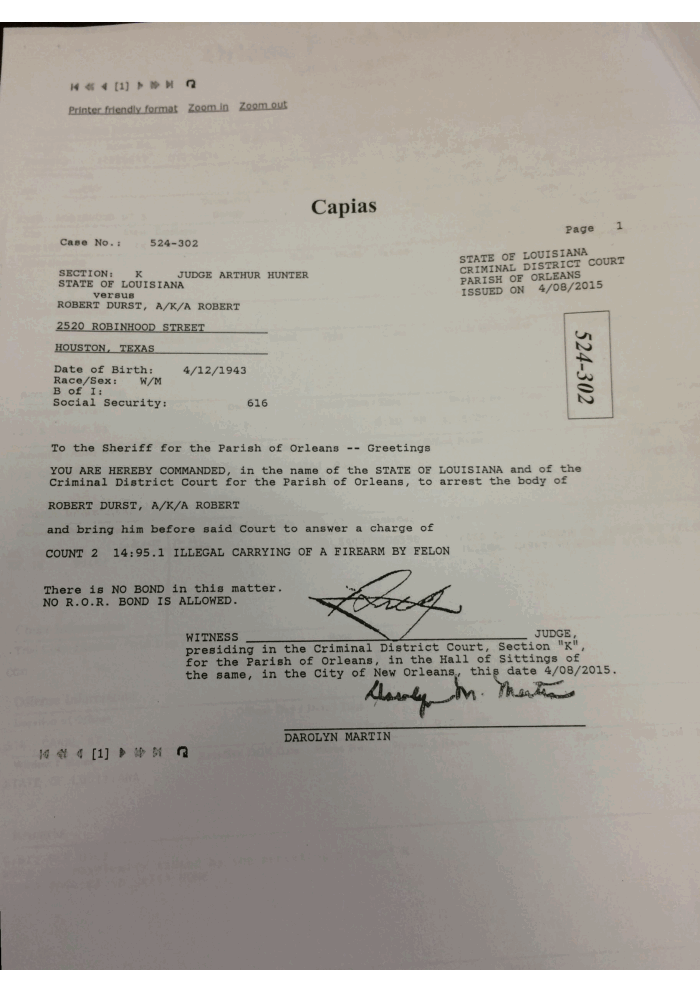 Page 2 of Robert Durst indictment