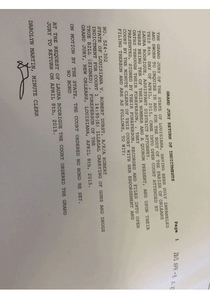 Page 8 of Robert Durst indictment