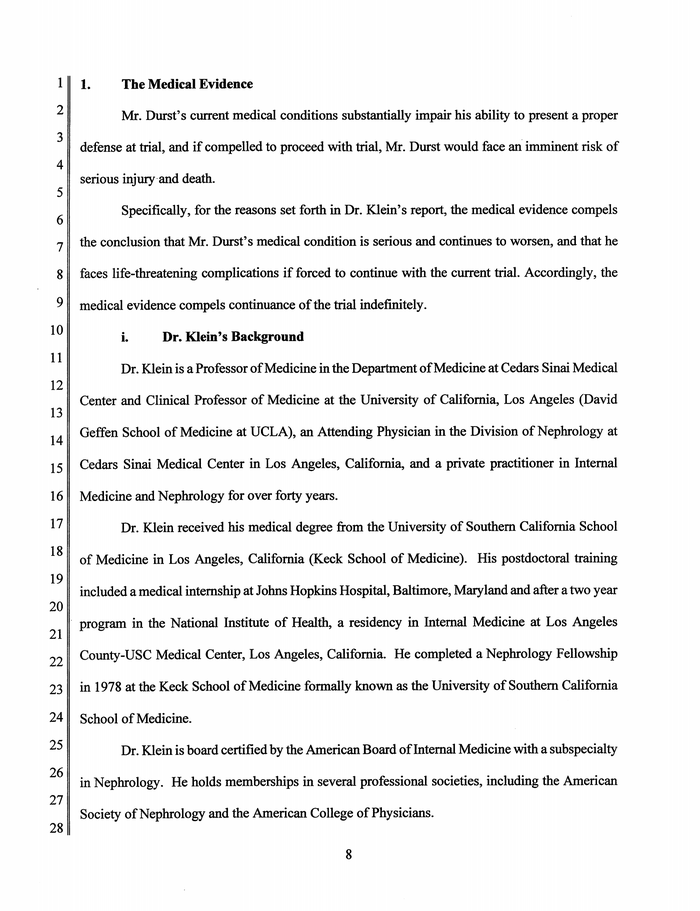 Page 11 of Robert Durst Emergency Motion