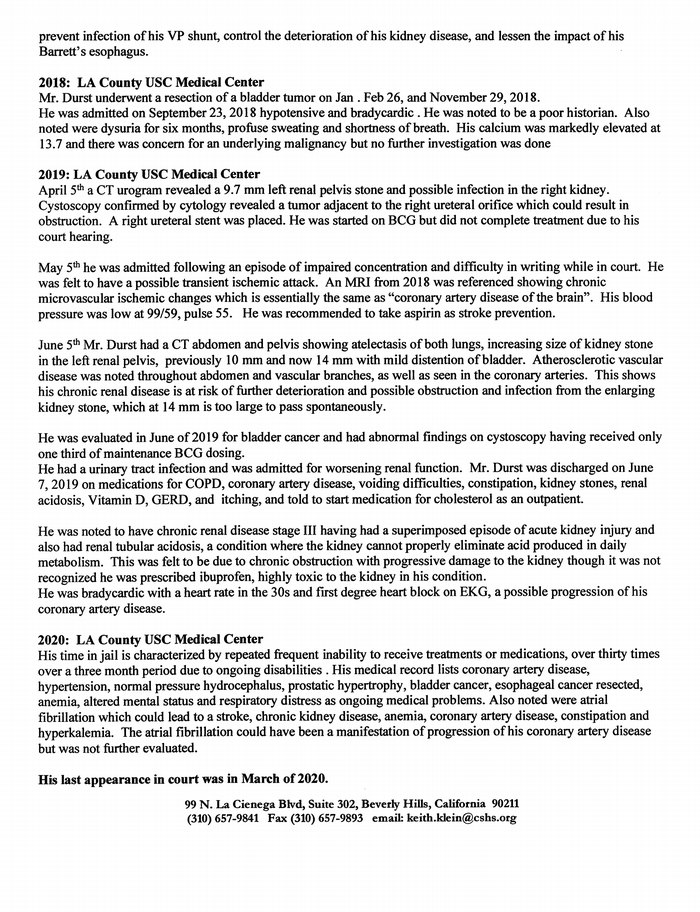 Page 24 of Robert Durst Emergency Motion