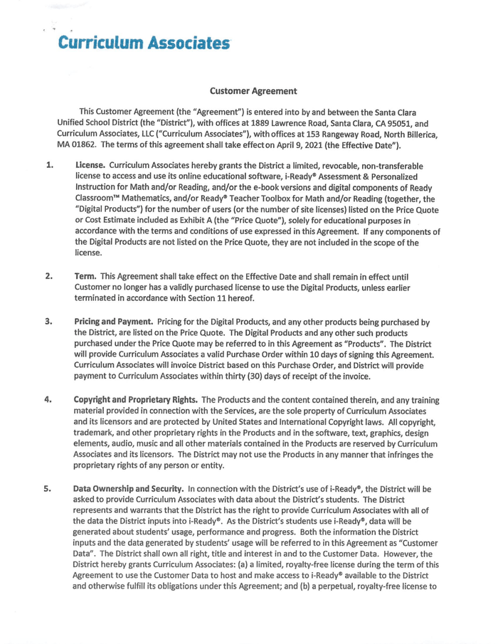 Customer Agreement Pdf Documentcloud