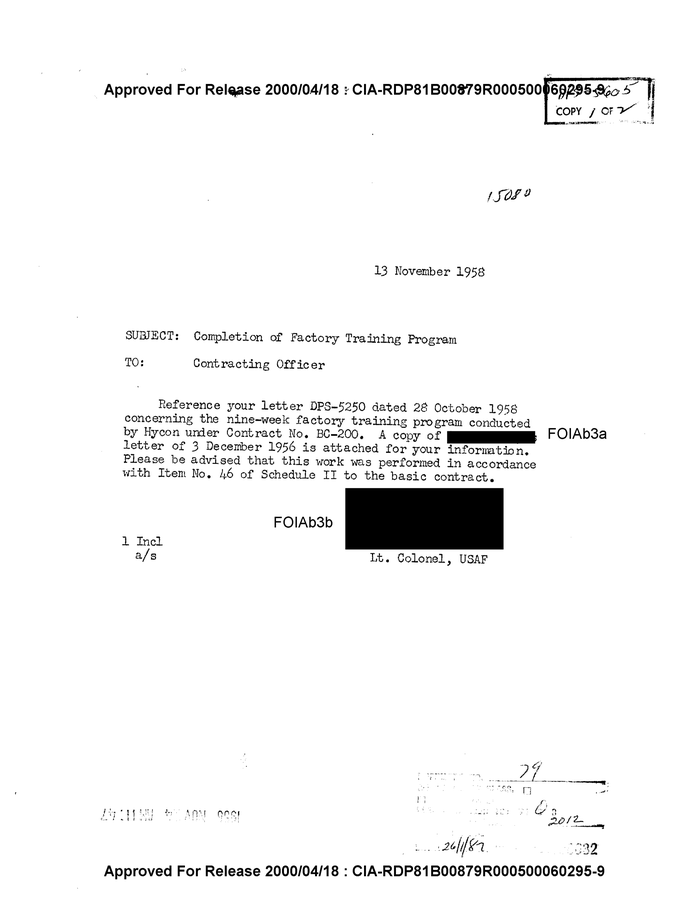 Completion Of Factory Training Program Documentcloud