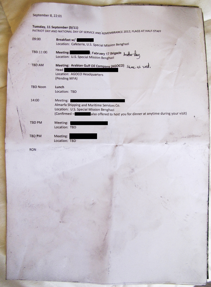 Page 2 of Sensitive documents left with little security at U.S. mission in Benghazi