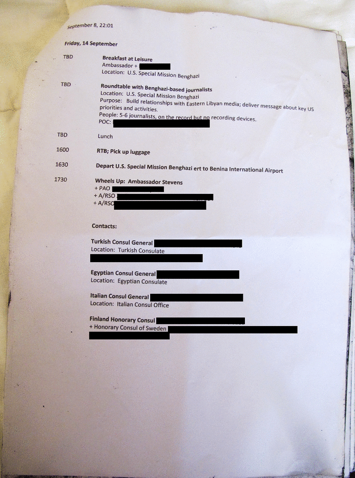 Page 5 of Sensitive documents left with little security at U.S. mission in Benghazi