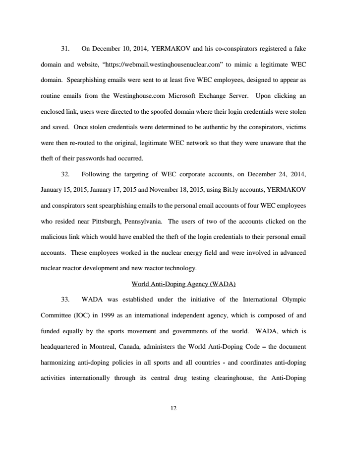 Page 12 of Russian indictment