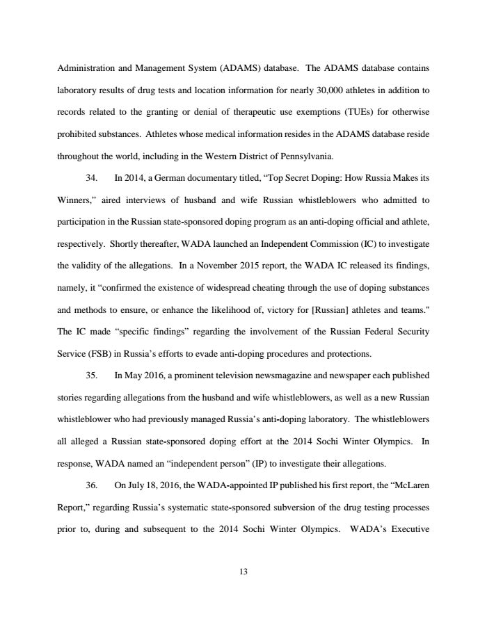 Page 13 of Russian indictment
