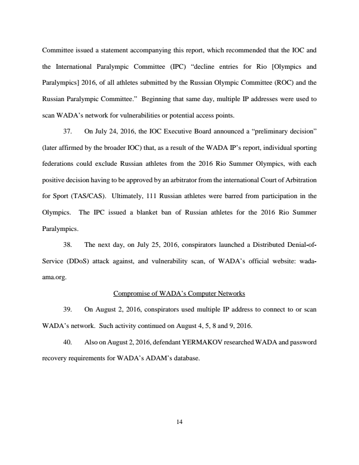 Page 14 of Russian indictment