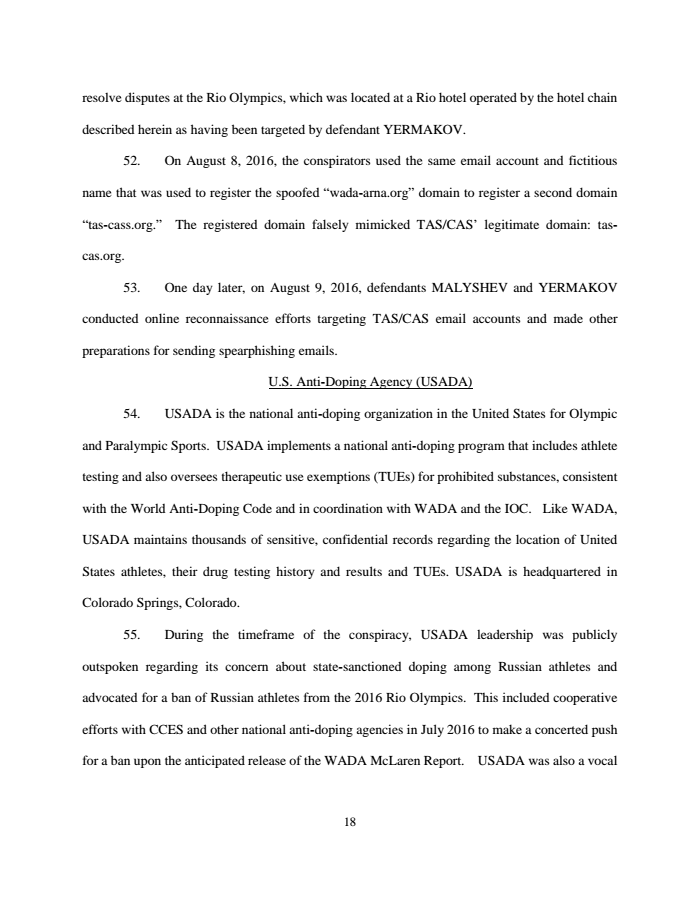 Page 18 of Russian indictment