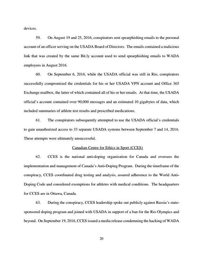 Page 20 of Russian indictment