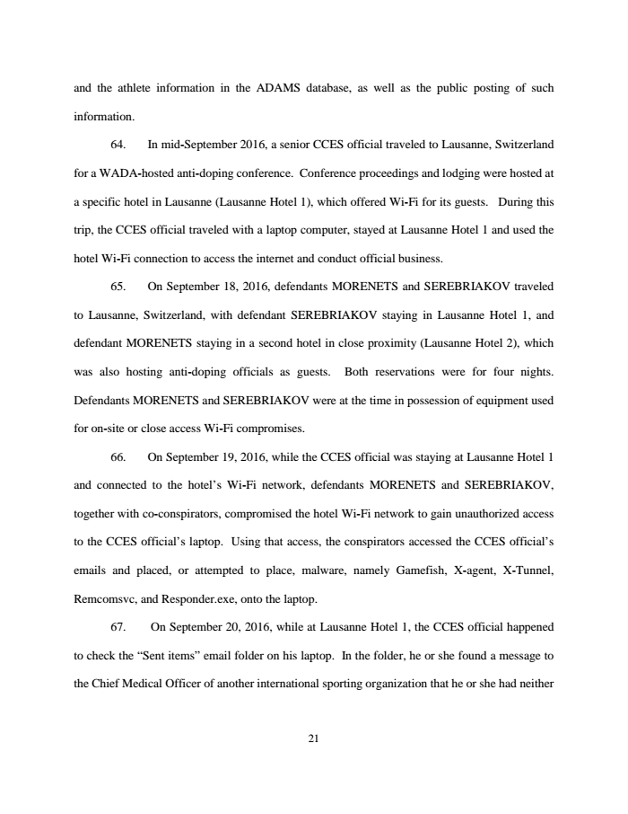 Page 21 of Russian indictment