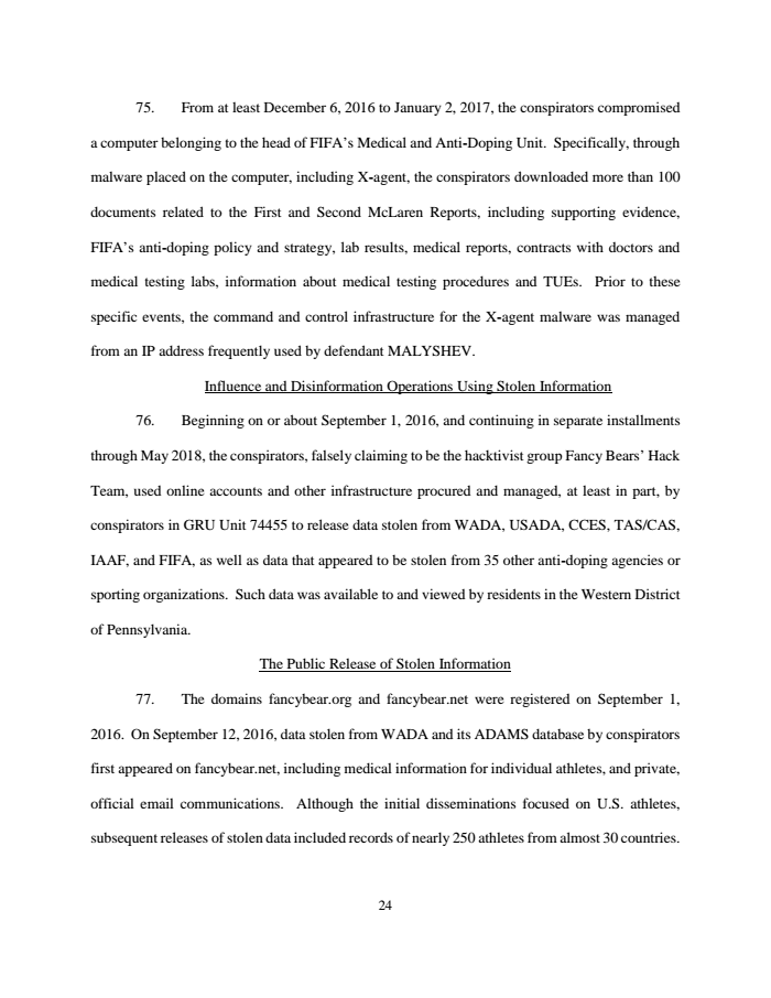 Page 24 of Russian indictment
