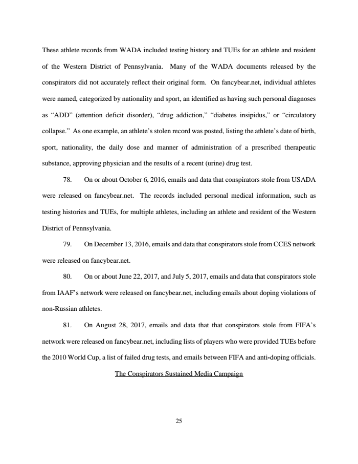 Page 25 of Russian indictment