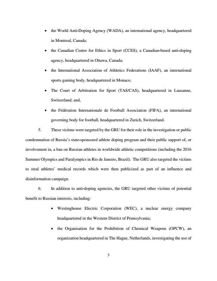 Page 3 of Russian indictment