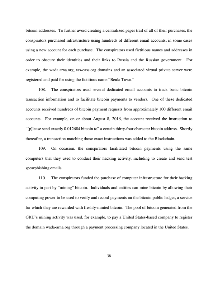 Page 38 of Russian indictment