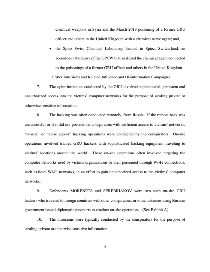 Page 4 of Russian indictment