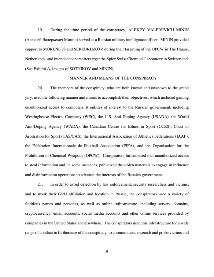 Page 8 of Russian indictment