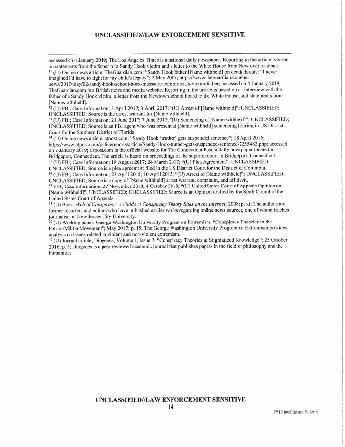 Page 14 of 420379775 FBI Conspiracy Theory Redacted
