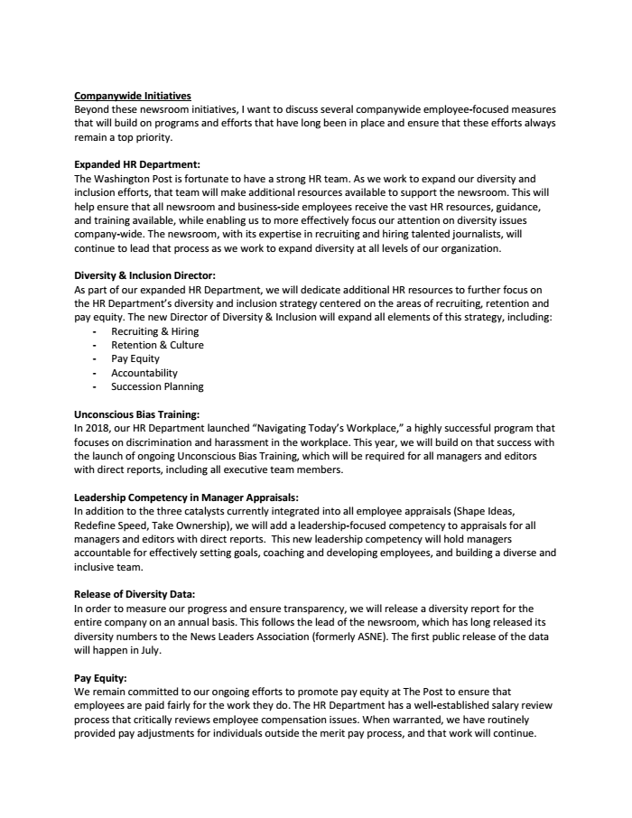 Page 3 of Washington Post Email