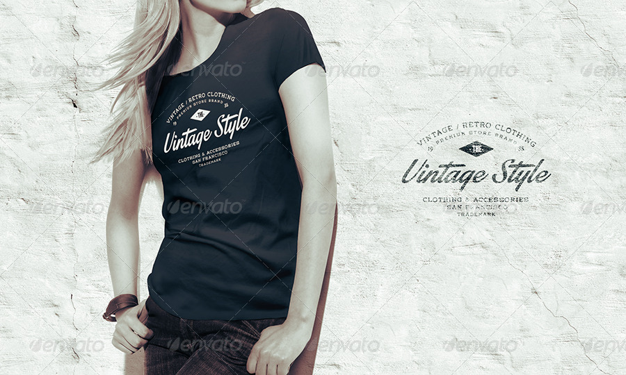 Brown pants and a black shirt can be worn together, although many people mistakenly believe that it is a faux pas to combine the two colors in an outfit. Women T Shirt Mock Up By Sreda Graphicriver