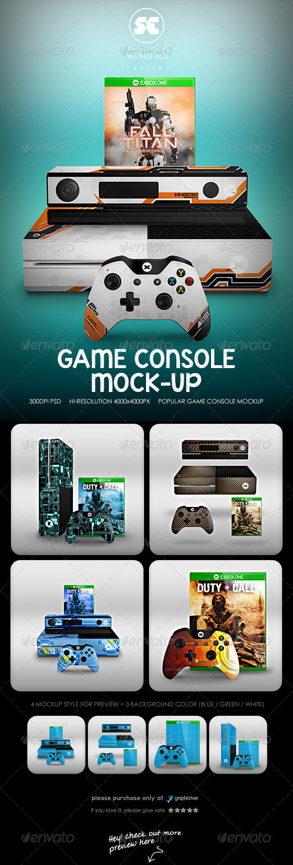 Browse 50,000+ beautiful templates to create professional designs easily. Game Console Mock Up By Shamcanggih Graphicriver