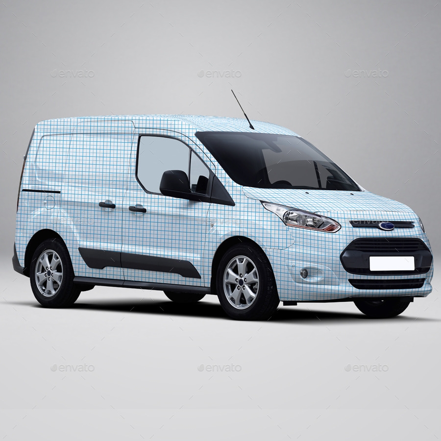 2014 Ford Transit Connect Wrap Mockup by Pascau GraphicRiver